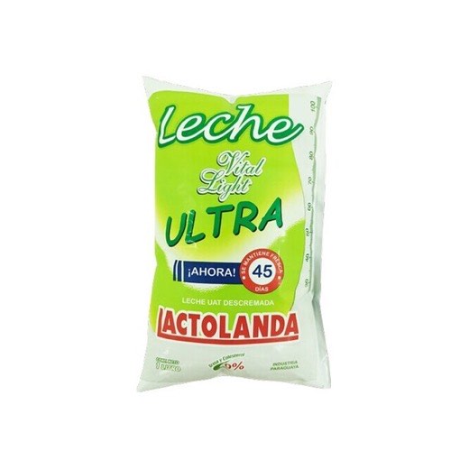 Leche vital light ultra descremada sachet Lactolanda 1 litre